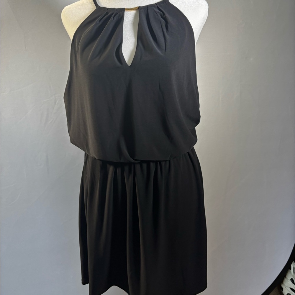 Black Mini Halter Dress by White House Black Market